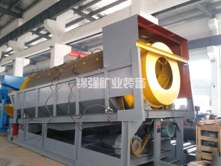 Drum sand screening machine